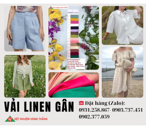 Chuyên sỉ vải hè - LINEN GÂN