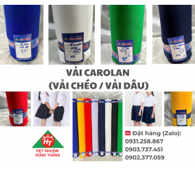 VẢI CAROLAN (VẢI CHÉO/ VẢI DÂU)