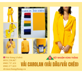 VẢI CAROLAN (VẢI CHÉO/ VẢI DÂU)