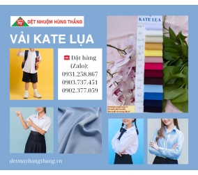 VẢI KATE LỤA (KATE SILK) MAY ĐỒNG PHỤC HỌC SINH