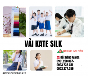 VẢI KATE LỤA (KATE SILK) MAY ĐỒNG PHỤC HỌC SINH