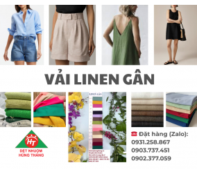 VẢI LINEN GÂN- Chuyên dệt nhuộm, sản xuất và cung cấp sỉ