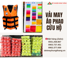 VẢI MAY ÁO PHAO CỨU HỘ 