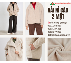 VẢI NỈ CÀO 2 MẶT 