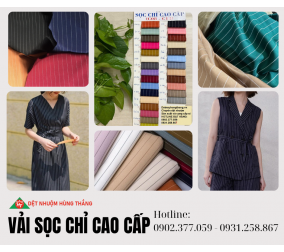 VẢI SỌC CHỈ CAO CẤP (VẢI TUYTSI SỌC CHỈ)