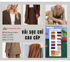 VẢI SỌC CHỈ CAO CẤP (VẢI TUYTSI SỌC CHỈ)