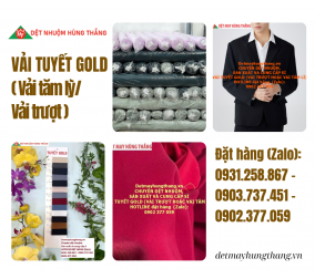 VẢI TUYẾT GOLD (VẢI TRƯỢT HOẶC VẢI TĂM LÌ)