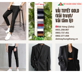 VẢI TUYẾT GOLD (VẢI TRƯỢT HOẶC VẢI TĂM LỲ)