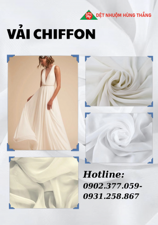 CÁC LOẠI VẢI CHIFFON DỆT NHUỘM HÙNG THẮNG CUNG CẤP