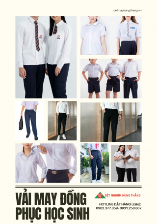 VẢI MAY ĐỒNG PHỤC HỌC SINH