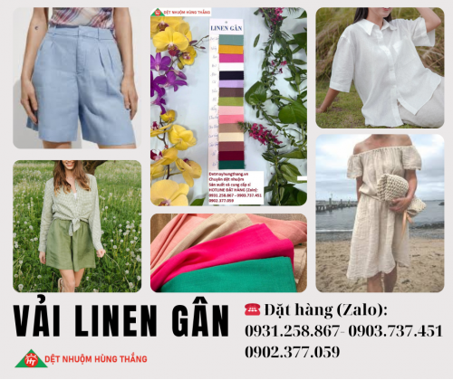 Chuyên sỉ vải hè - LINEN GÂN