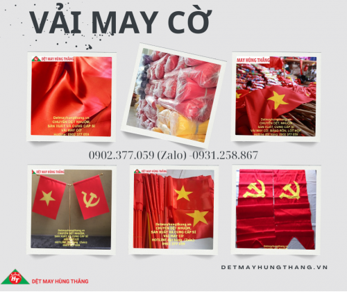 CHUYÊN SỈ VẢI MAY CÁC LOẠI CỜ