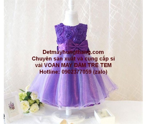 CHUYÊN SỈ VẢI VÔN MAY ĐẦM TRẺ EM 