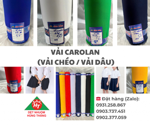 VẢI CAROLAN (VẢI CHÉO/ VẢI DÂU)