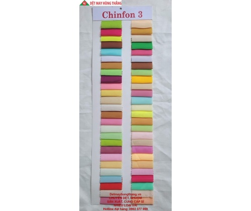 VẢI CHIFFON 3 - Chuyên dệt nhuộm, sản xuất và cung cấp sỉ