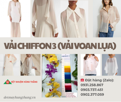 VẢI CHIFFON 3 (VẢI VOAN LUA)