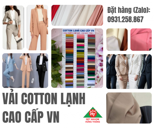 VẢI COTTON LẠNH BIÊN CHỈ 