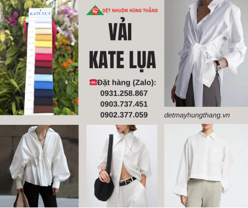 VẢI KATE LỤA 