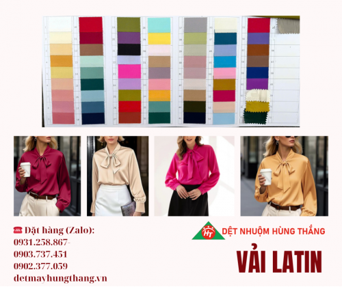 VẢI LATIN - CHUYÊN DỆT NHUỘM, SẢN XUẤT VÀ CUNG CẤP SỈ