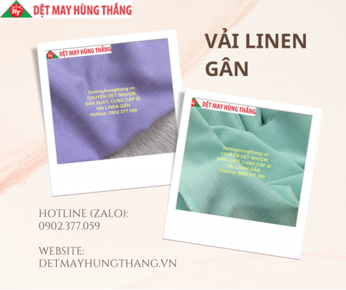 VẢI LINEN GÂN- Chuyên dệt nhuộm, sản xuất và cung cấp sỉ