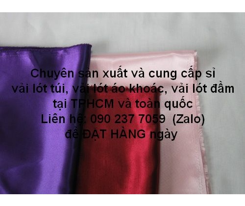 VẢI LÓT - CHUYÊN SỈ TOÀN QUỐC