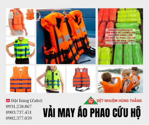 VẢI MAY ÁO PHAO CỨU HỘ