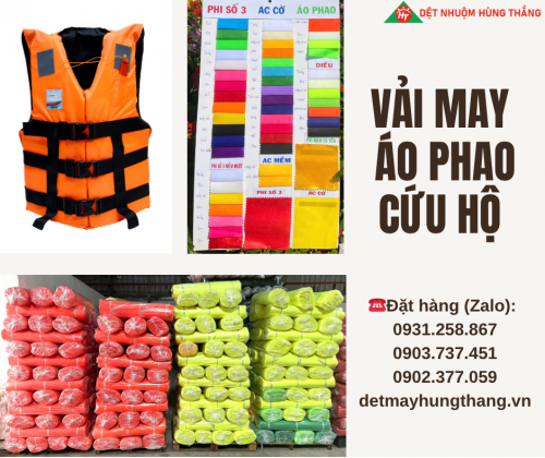 VẢI MAY ÁO PHAO CỨU HỘ 