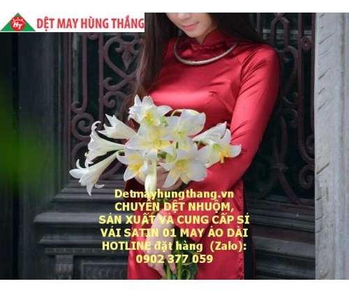 VẢI SATIN 01 CHUYÊN MAY ÁO DÀI