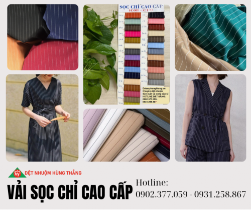 VẢI SỌC CHỈ CAO CẤP (VẢI TUYTSI SỌC CHỈ)