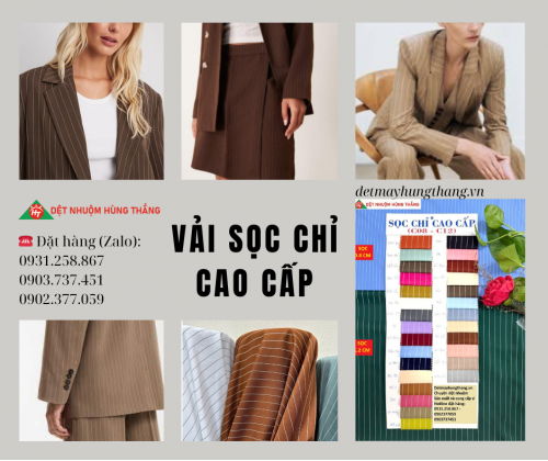 VẢI SỌC CHỈ CAO CẤP (VẢI TUYTSI SỌC CHỈ)