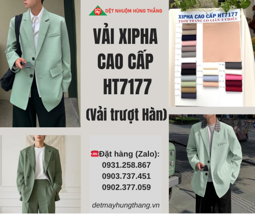 VẢI TRƯỢT HÀN (VẢI XIPHA CAO CẤP HT7177)