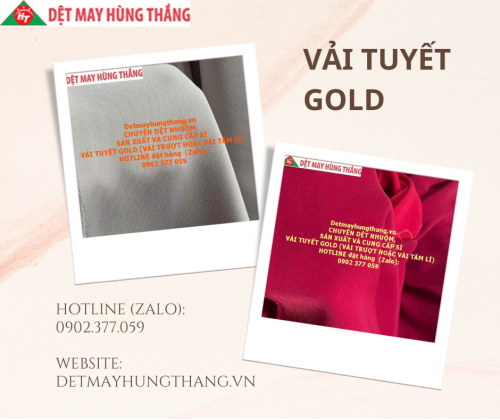 VẢI TUYẾT GOLD (VẢI TRƯỢT HOẶC VẢI TĂM LÌ)