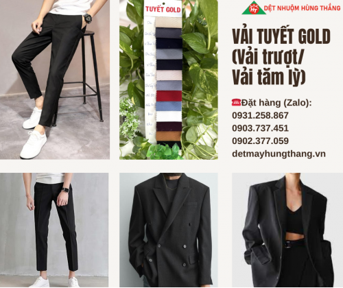 VẢI TUYẾT GOLD (VẢI TRƯỢT HOẶC VẢI TĂM LỲ)