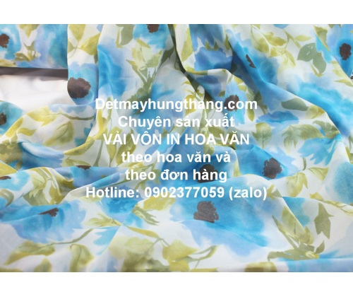 VẢI VÔN IN HOA THEO YÊU CẦU