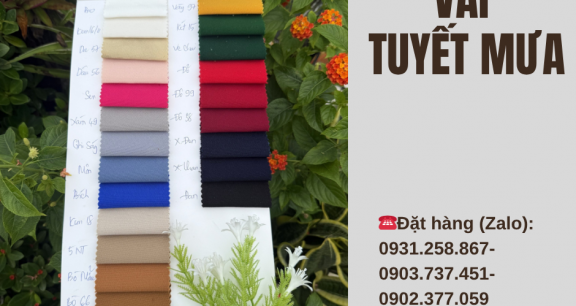 BẢNG MÀU VẢI TUYẾT MƯA