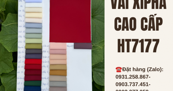 BẢNG MÀU VẢI XIPHA CAO CẤP HT7177 