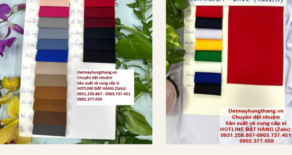 CÁC LOẠI VẢI DỆT NHUỘM HÙNG THẮNG CUNG CẤP