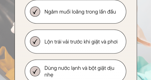 CÁCH GIẶT VẢI KHÔNG PHAI MÀU – GIỮ QUẦN ÁO NHƯ MỚI